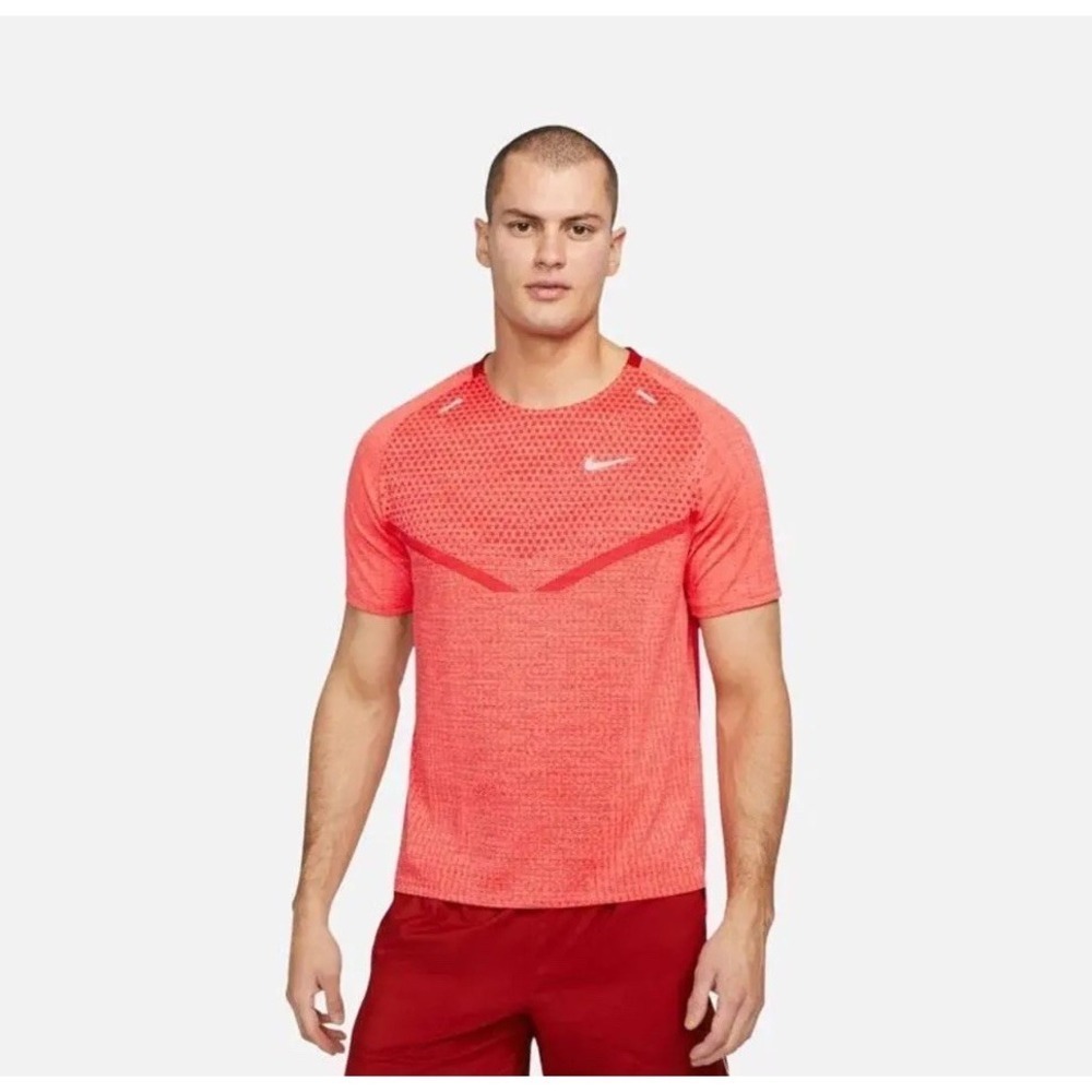 NIKE Dri-Fit ADV Techknit Ultra Running Shirt Red Mens Sz M *NEW* DM4753-623 $75